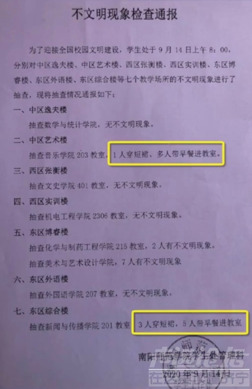 4名女大学生因穿短裙上课被通报，学生：难道夏天穿棉裤？-1.jpg