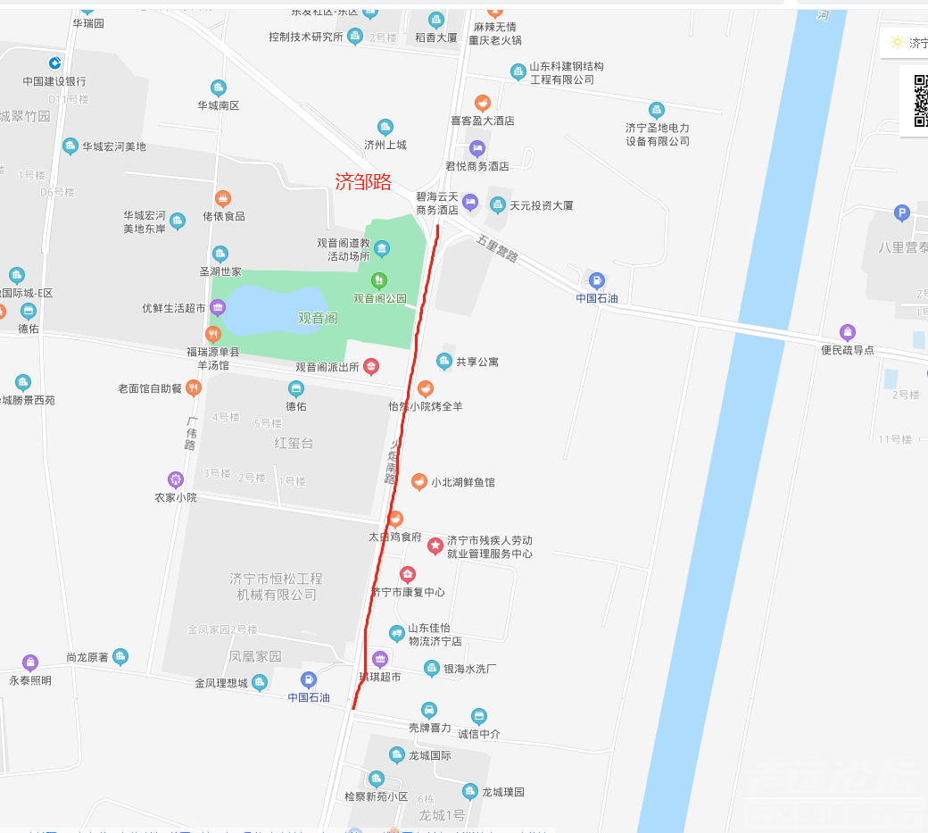 火炬路空气中每天都有难闻的气味，请调查原因并处理，附件上红线标注了位置-1.png