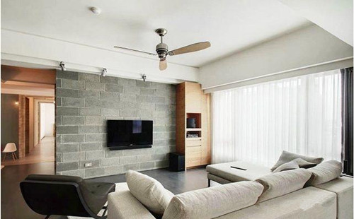 欧神诺小课堂：简易电视背景墙效果图 感受简单大气客厅空间-1.jpg
