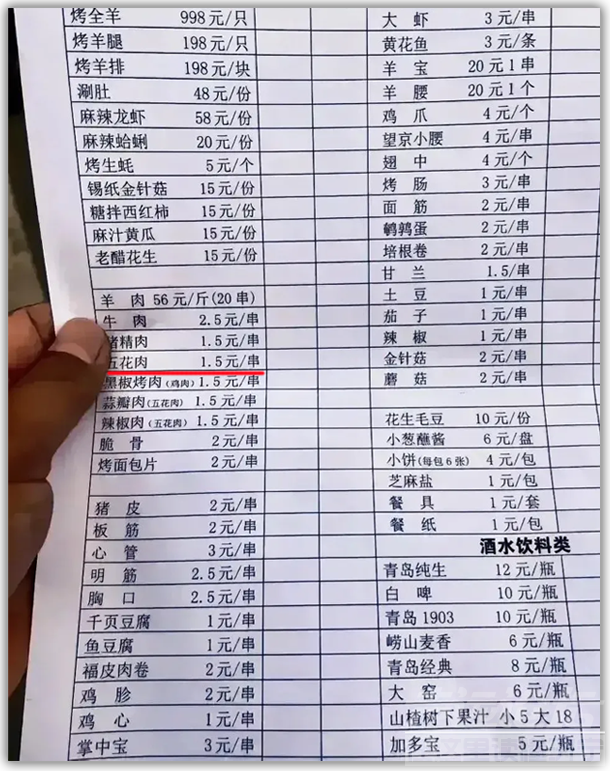 有人开始组团黑淄博了：24个人吃烧烤花了760元，不便宜！-5.jpg