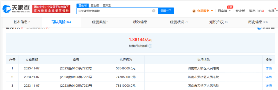 山东蓝翔技师学院，被强制执行1.8亿！-1.jpg