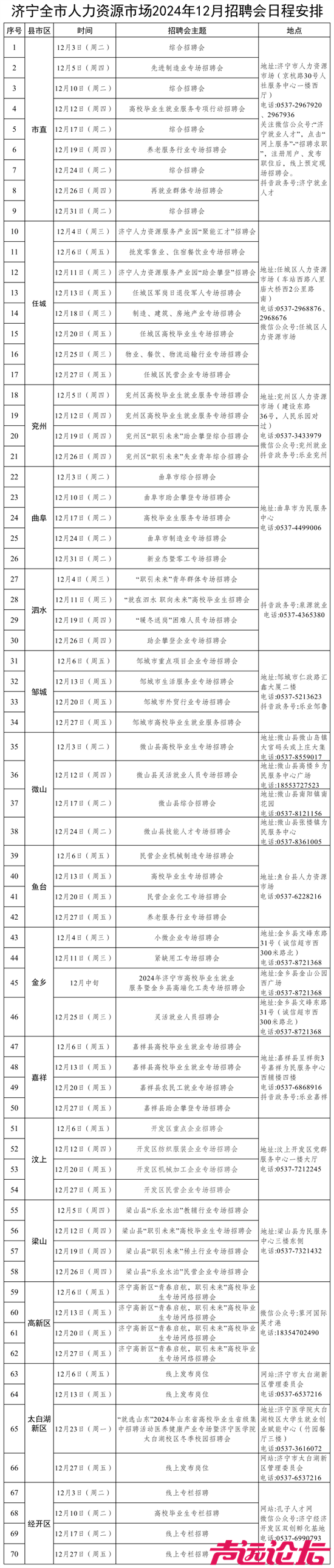 济宁市人力资源市场2024年12月招聘会日程安排发布-1.png