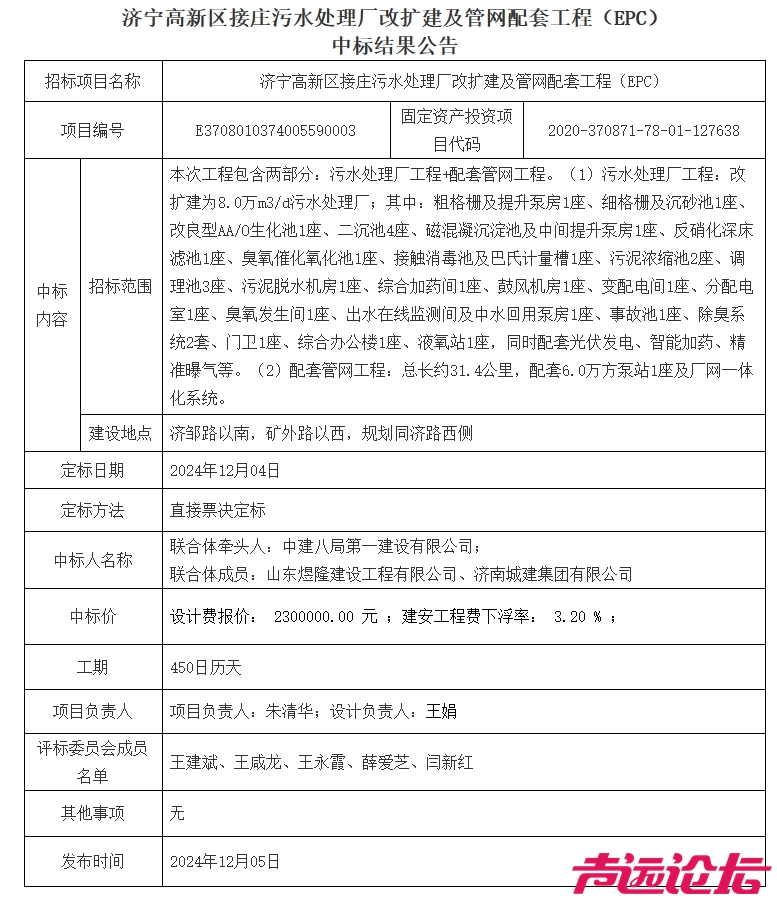 6.1亿！中建八局一公司牵头中标济宁高新区接庄污水处理厂改扩建及管网配套工程EPC-1.png