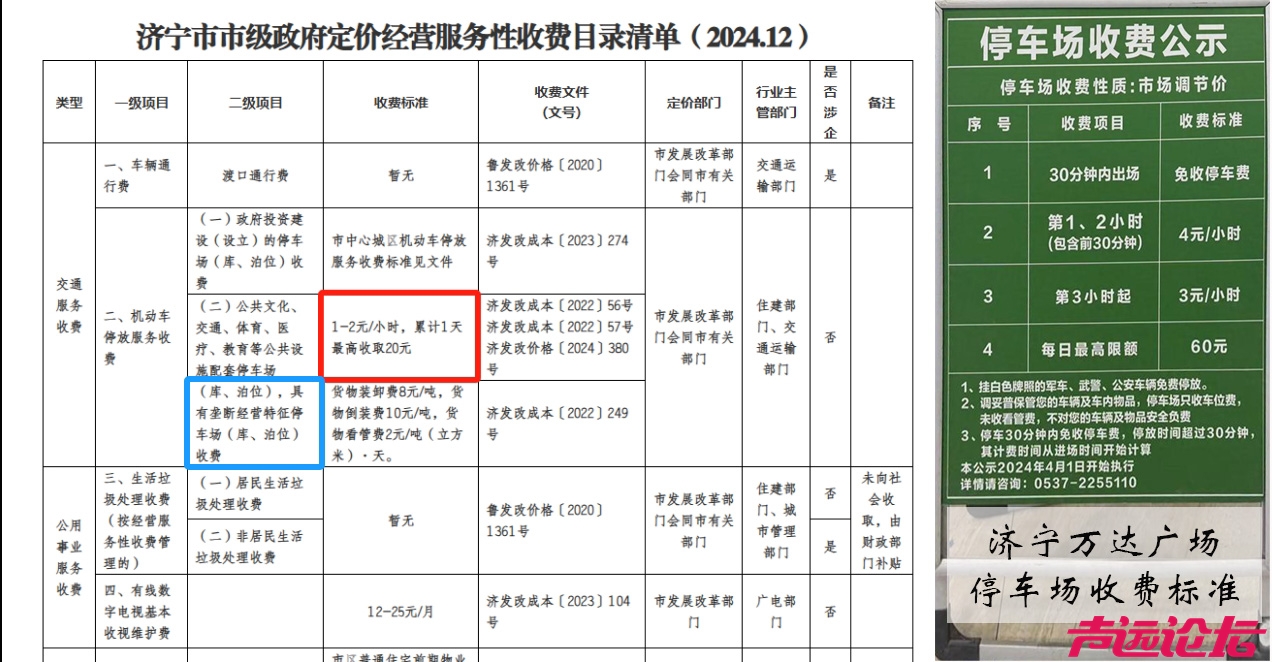 济宁市停车场收费标准和万达广场停车厂收费标准.jpg