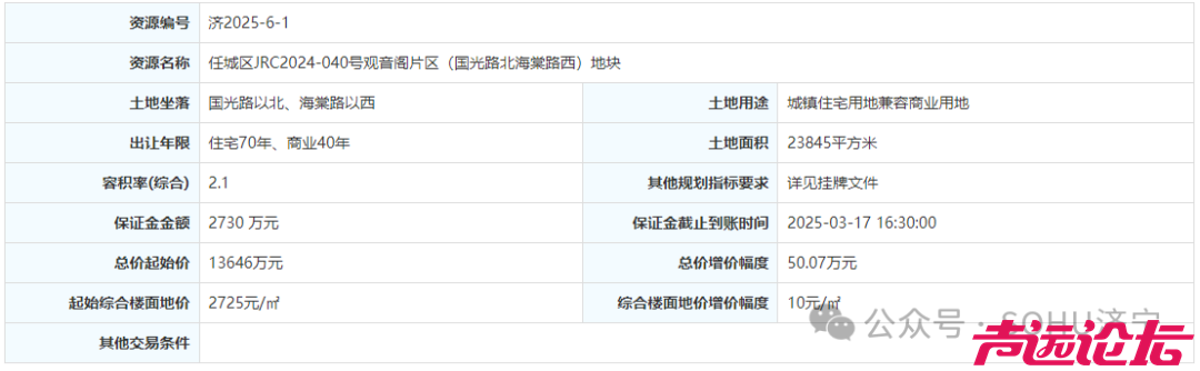 占地约36亩，起始价1.36亿！济宁市任城区1宗商住地块挂牌出让-3.jpg