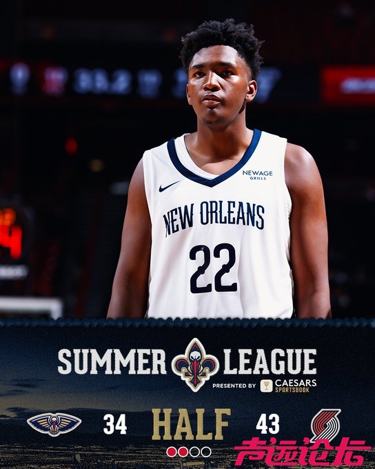 得分+三分命中数均创新高！杨瀚森15+3+2+2 开拓者送鹈鹕三连败-2.jpg