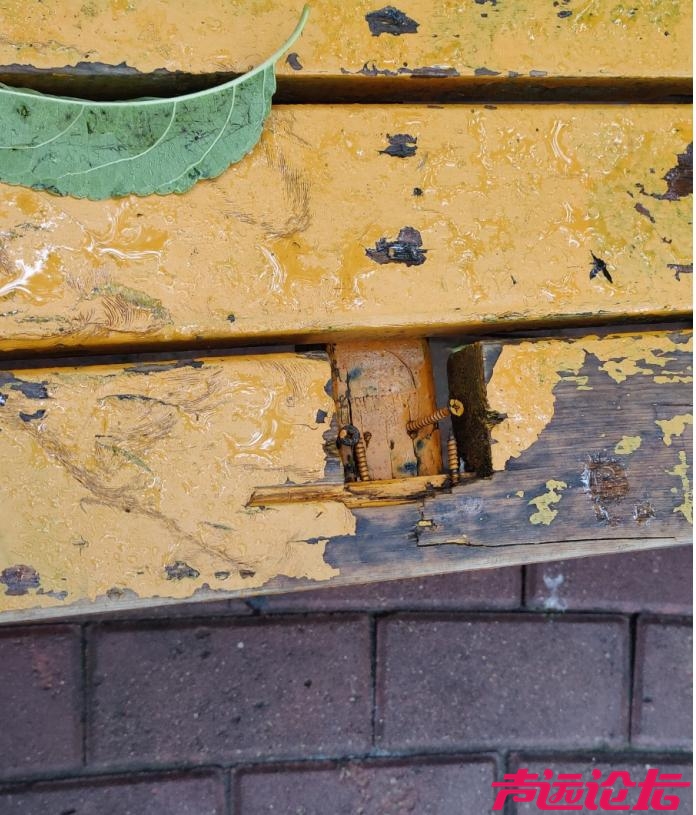 济宁城区仙营绿地座椅“带病上岗” 市民呼吁：别让便利变危险-3.jpg