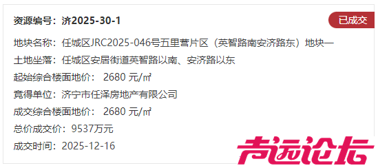 占地约392亩，总成交价11.6亿元！济宁市任城区8宗商住用地成功出让-5.jpg