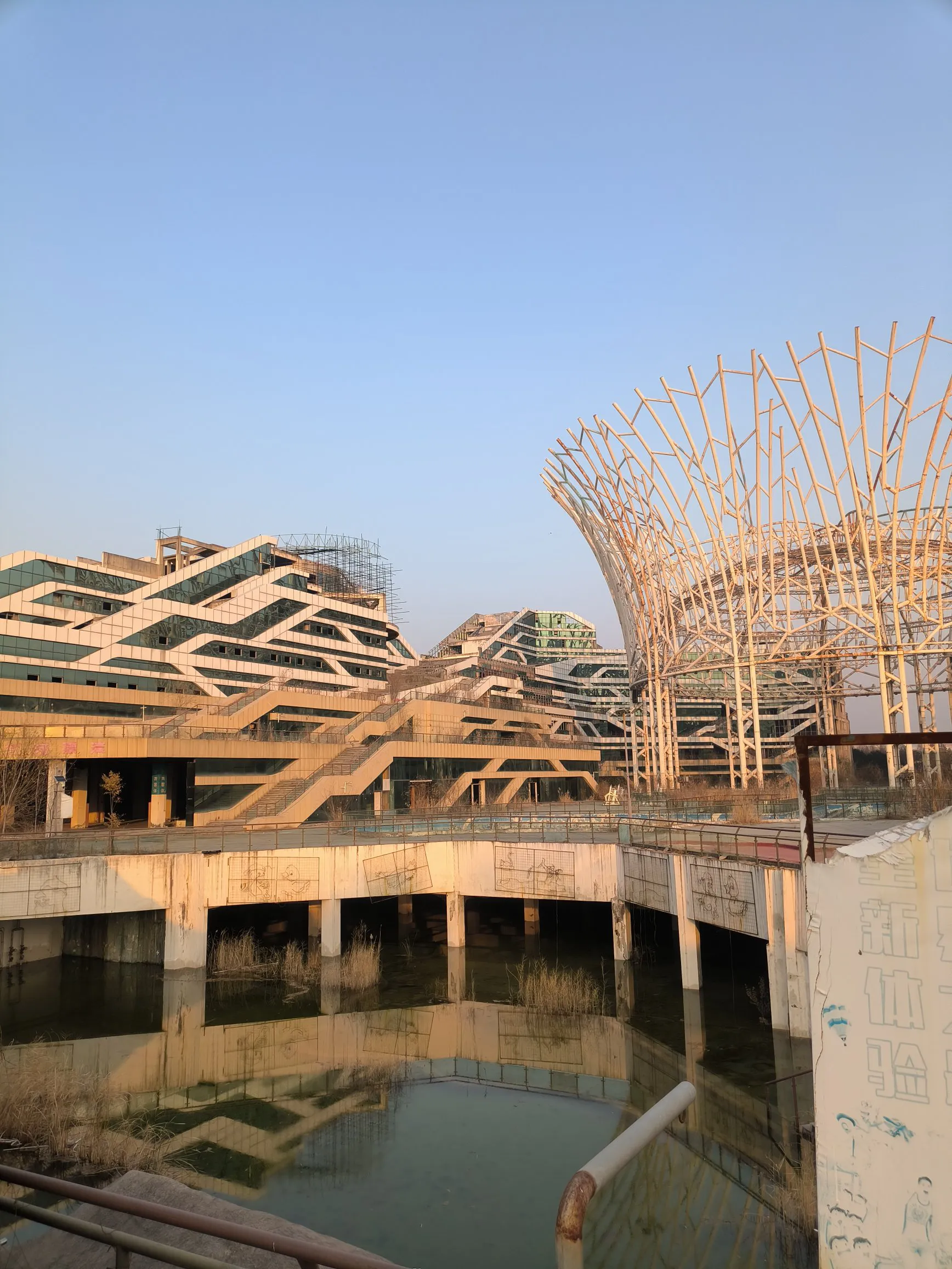 这伙计真是个哥，他是怎么进去的？大家知道是什么原因导致曾经顶流的游乐场变成这个样-1.jpg