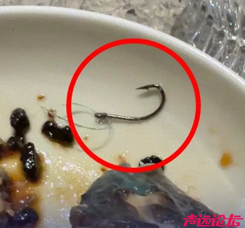 上海一消费者在米其林餐厅吃出鱼钩和鱼线，餐厅回应：顾客消费六千多已全部免单-1.jpg
