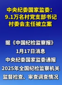 9.1万起现任或原任村党支部书记、村委会主任立案-1.jpg