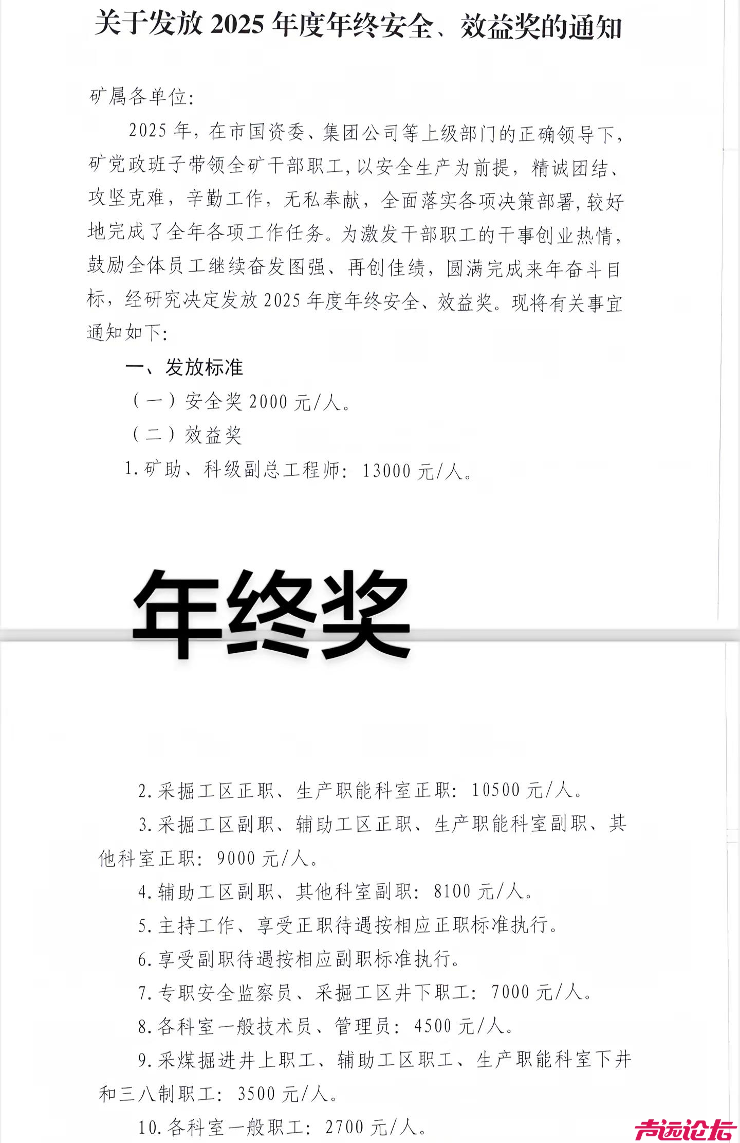 这个年终奖在济宁区域的煤矿属于什么级别？-1.jpg