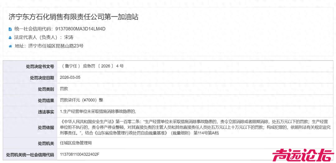 不整改=挨罚！济宁一加油站漠视安全隐患，7000元罚款送达-1.jpg