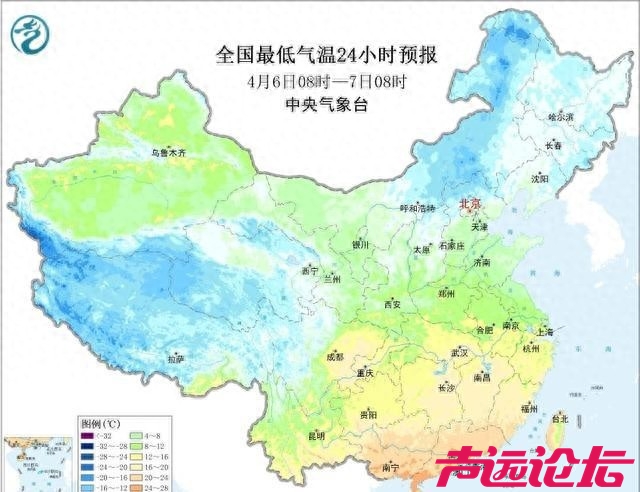 山东！新一轮降雨中心确定，4月8日天气，中雨小雨雷阵雨分布如下-1.jpg