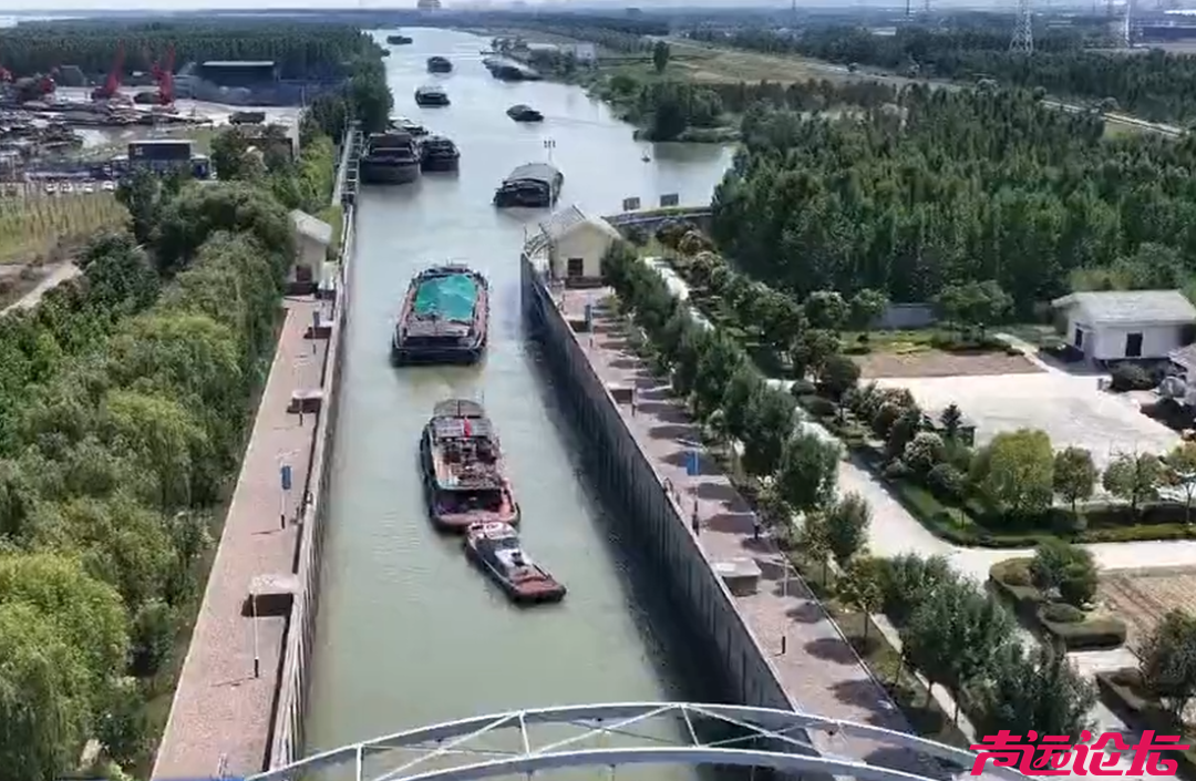 明年通航在望！京杭运河微山三线船闸工程主体轮廓已现-3.jpg